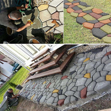 Load image into Gallery viewer, Manually Paving Cement Brick Concrete Molds DIY Plastic Path Maker Mold Garden Stone Road Mold Garden Decoration
