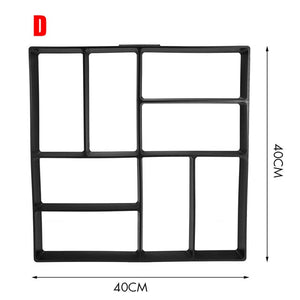 Manually Paving Cement Brick Concrete Molds DIY Plastic Path Maker Mold Garden Stone Road Mold Garden Decoration