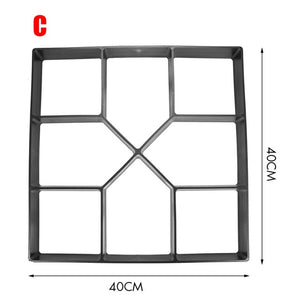 Manually Paving Cement Brick Concrete Molds DIY Plastic Path Maker Mold Garden Stone Road Mold Garden Decoration