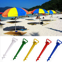 Load image into Gallery viewer, 1 Pcs Adjustable Sun Beach Fishing Stand Rain Gear Garden Patio Parasol Ground Anchor Spike Umbrella Stretch Stand Holder
