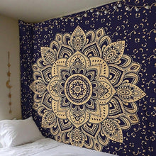 Load image into Gallery viewer, 230*180cm Mandala Indian Tapestry Wall Hanging Bohemian Beach Towel Polyester Thin Blanket Yoga Shawl Mat Blanket
