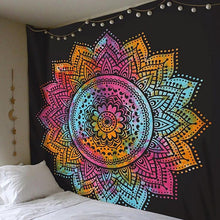 Load image into Gallery viewer, 230*180cm Mandala Indian Tapestry Wall Hanging Bohemian Beach Towel Polyester Thin Blanket Yoga Shawl Mat Blanket
