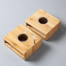 Load image into Gallery viewer, LUWU natural bamboo tea fire stoves Bamboo tea warmer accessories
