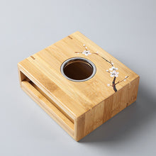 Load image into Gallery viewer, LUWU natural bamboo tea fire stoves Bamboo tea warmer accessories
