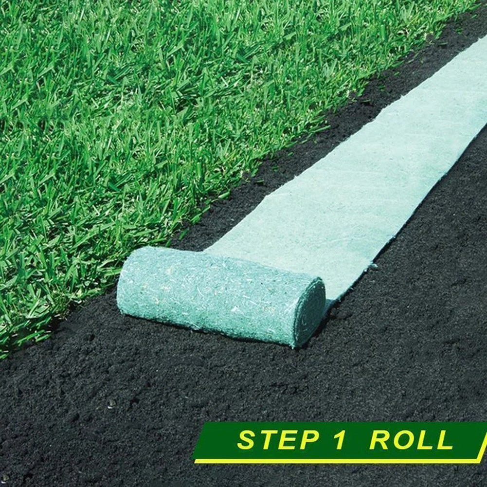 garden seed mats Biodegradable Grass Seed Mat Seed Starter Mat 3M × 0.2M Grass Seed Car – Hannaaah